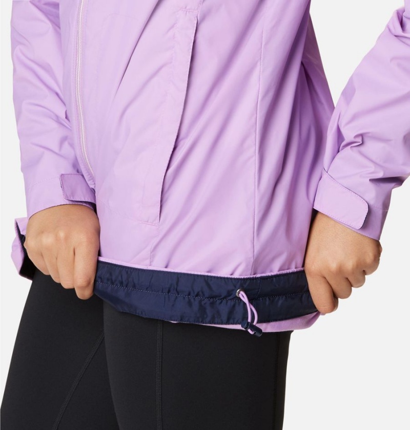 Purple Columbia Switchback Lined Long Women's Rain Jacket | 85749CNJD