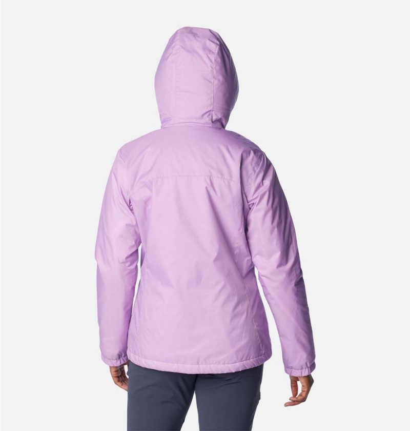 Purple Columbia Switchback Sherpa Lined Women's Rain Jacket | 09571WSQG