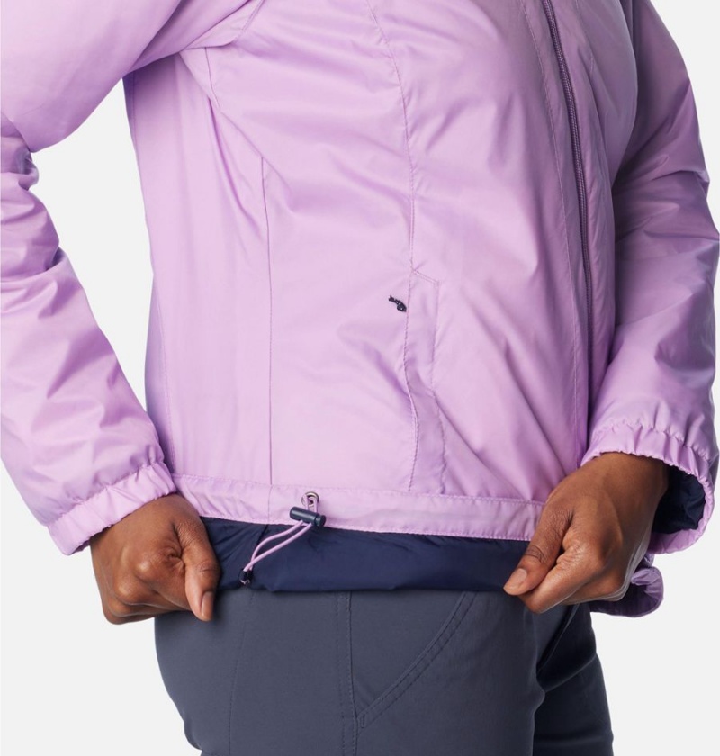 Purple Columbia Switchback Sherpa Lined Women's Rain Jacket | 09571WSQG