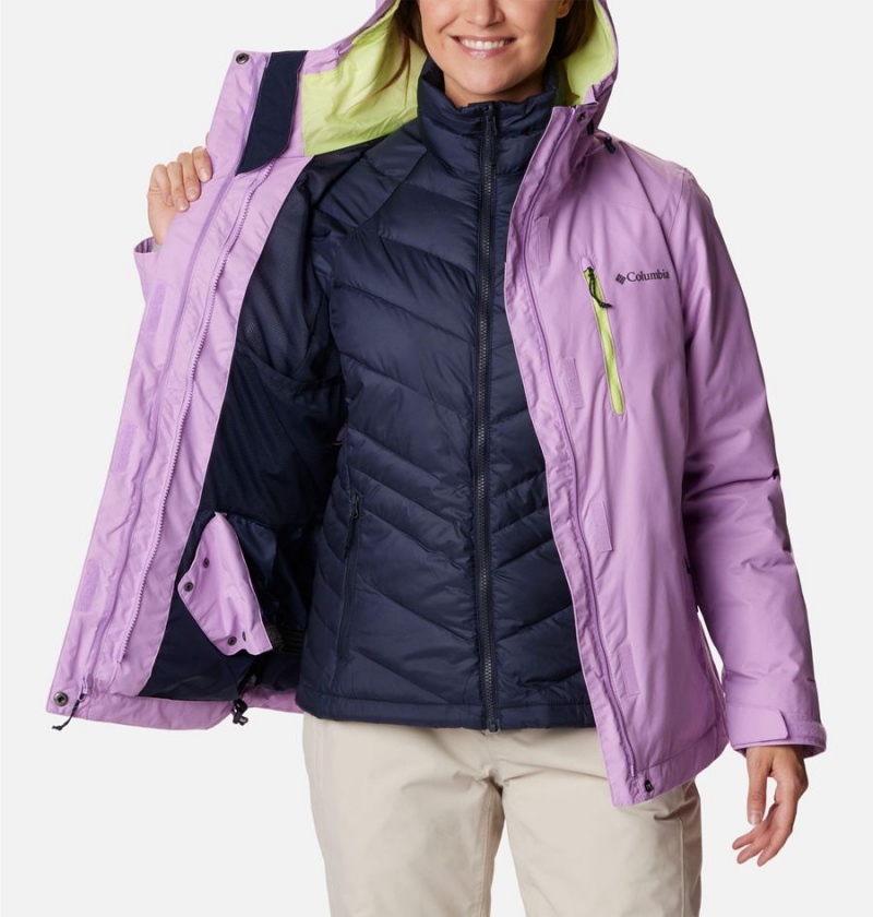 Purple Columbia Whirlibird IV Interchange Women's Ski Jacket | 52168VIHN