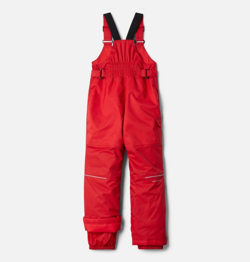 Red Columbia Adventure Ride Insulated Ski Bib Kids' Pants | 89612JZNH