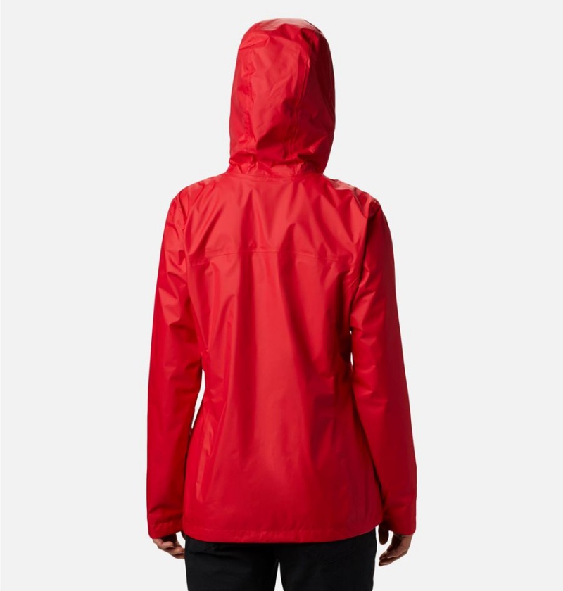 Red Columbia Arcadia II Women's Rain Jacket | 38290UBCL