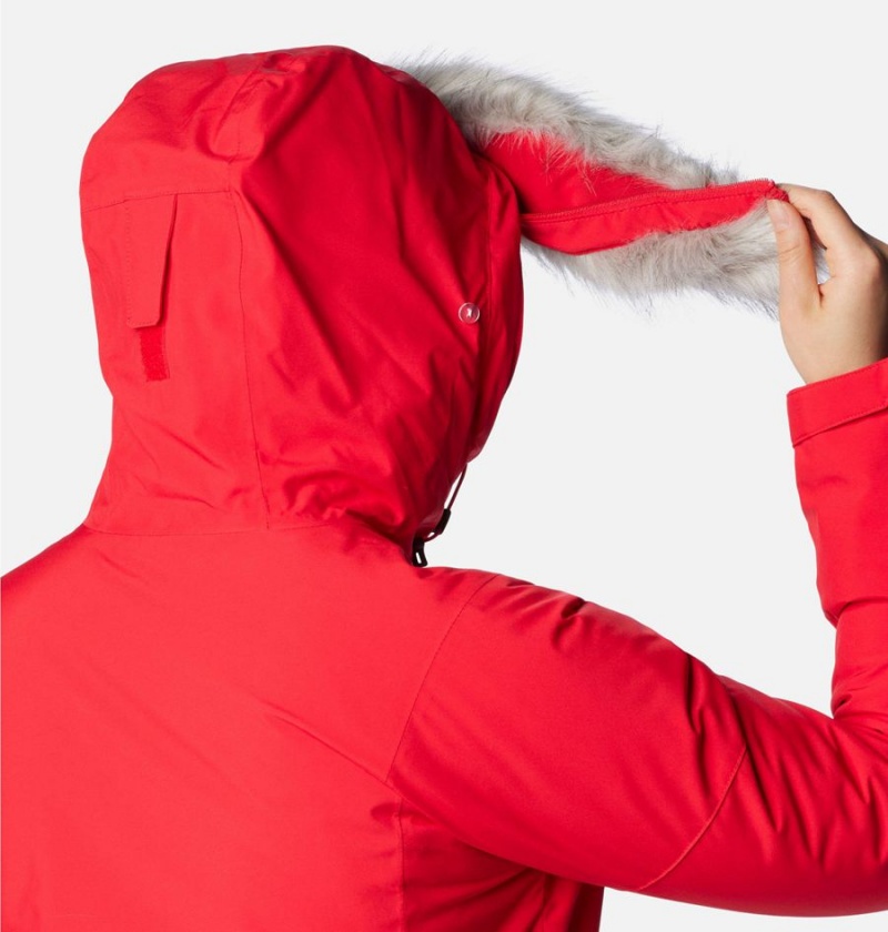 Red Columbia Ava Alpine Insulated Women's Ski Jacket | 20915JYDO