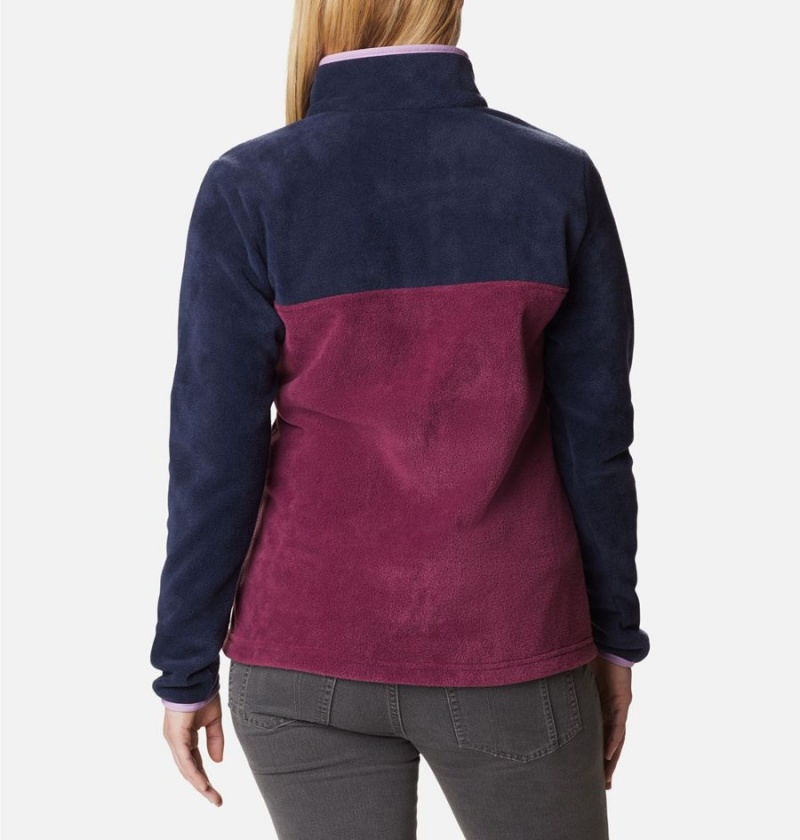 Red Columbia Benton Springs Half Snap Fleece Women's Pullover | 41936VEXP