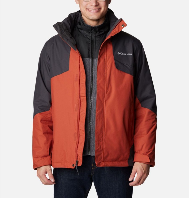 Red Columbia Bugaboo II Fleece Interchange Men's Ski Jacket | 50691IZNV