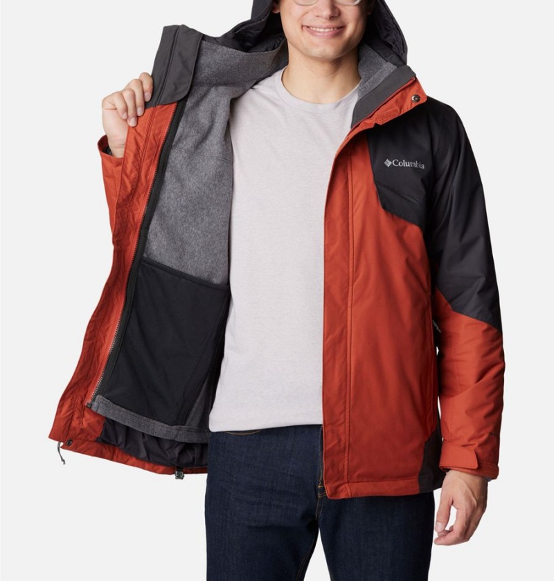 Red Columbia Bugaboo II Fleece Interchange Men's Ski Jacket | 50691IZNV