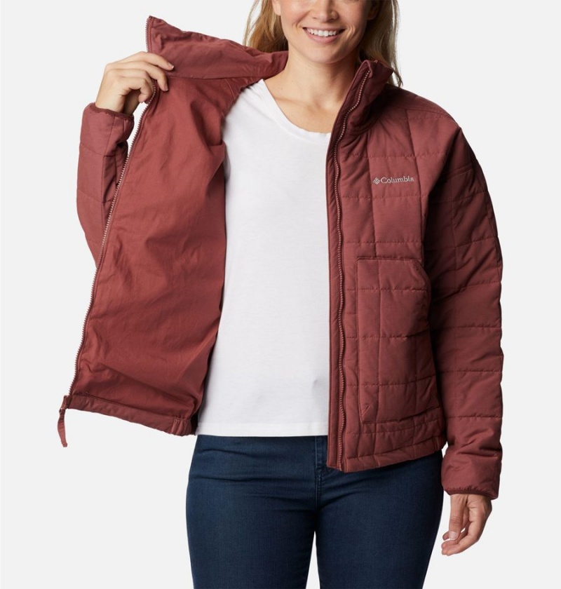 Red Columbia Chatfield Hill II Women's Puffer Jacket | 67935YMHA