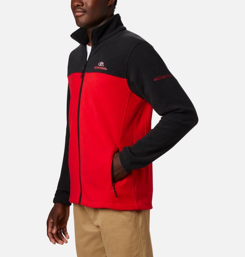 Red Columbia Collegiate Flanker III - Georgia Men's Fleece Jacket | 17682WELB