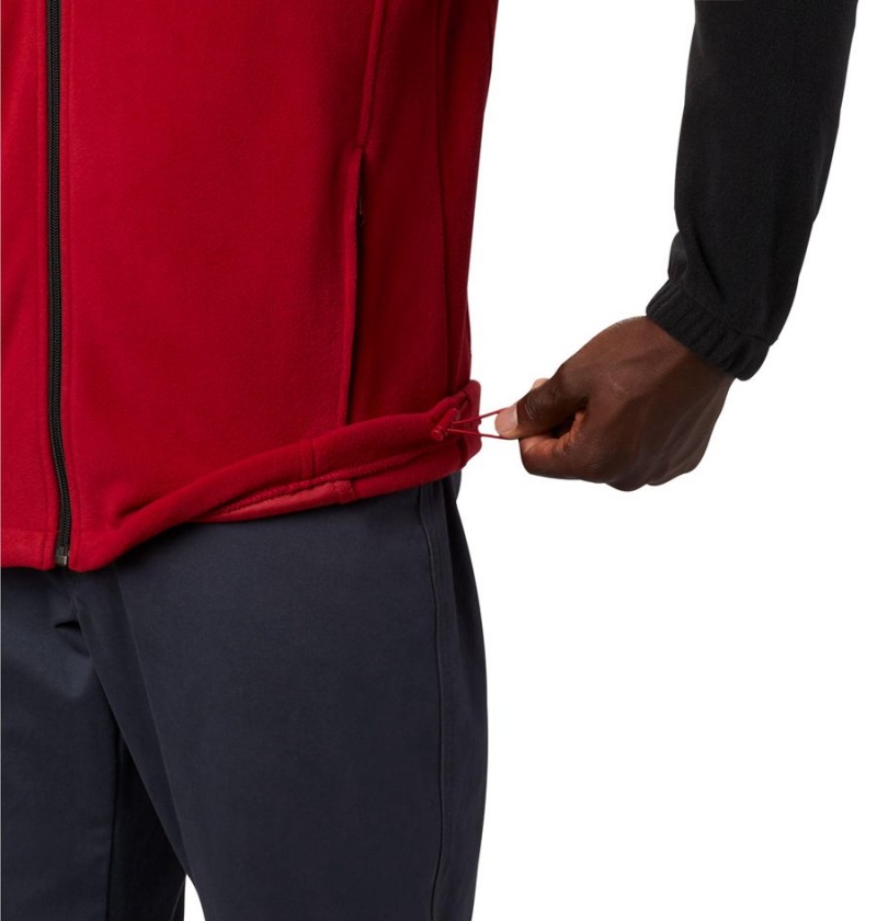 Red Columbia Collegiate Flanker III - Oklahoma Men's Fleece Jacket | 12485NKYJ