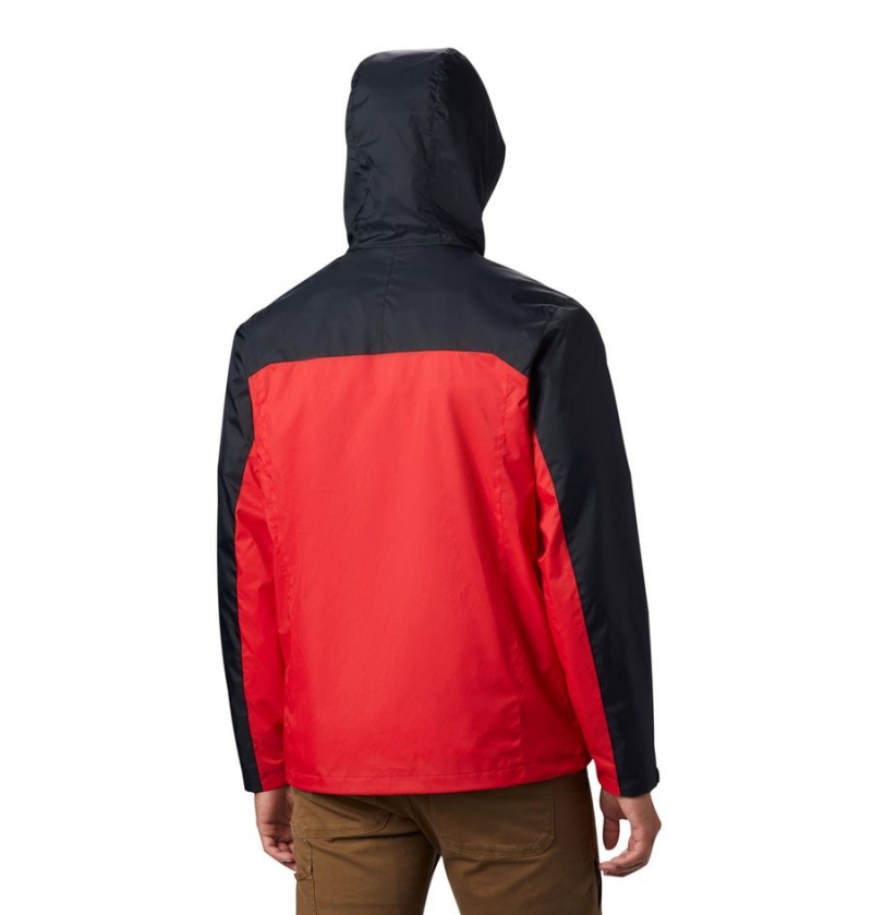 Red Columbia Collegiate Glennaker Storm - Georgia Men's Rain Jacket | 03471VAGX