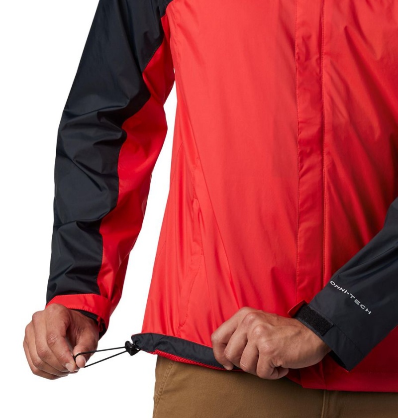 Red Columbia Collegiate Glennaker Storm - Georgia Men's Rain Jacket | 03471VAGX