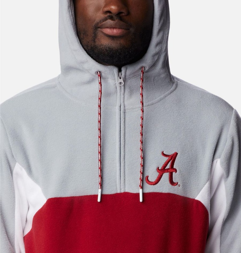 Red Columbia Collegiate Lodge Fleece - Alabama Men's Hoodie | 58624JVLF