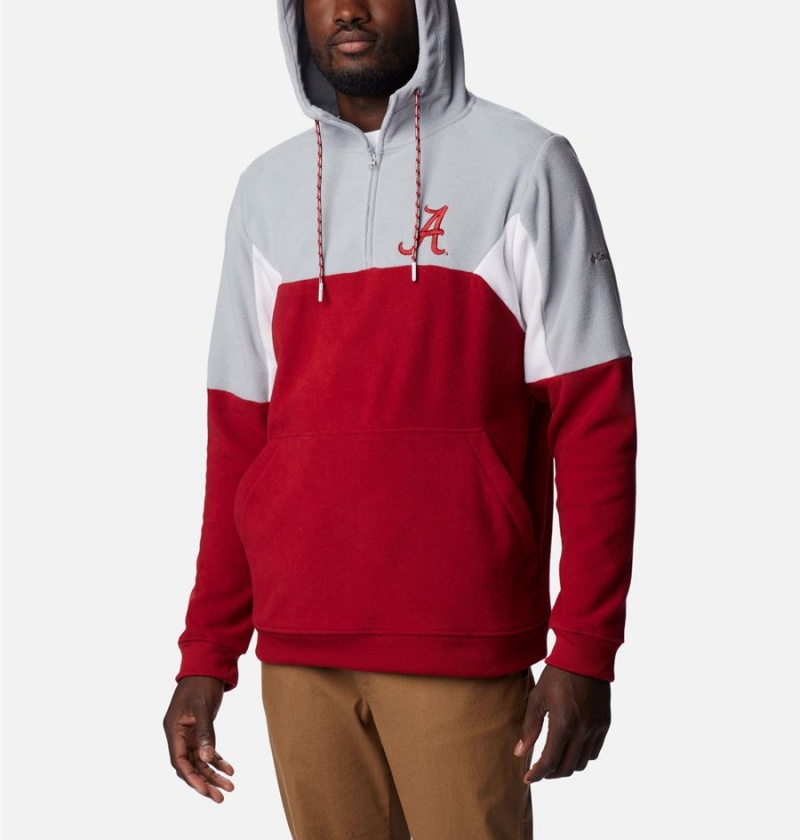 Red Columbia Collegiate Lodge Fleece - Alabama Men's Hoodie | 58624JVLF