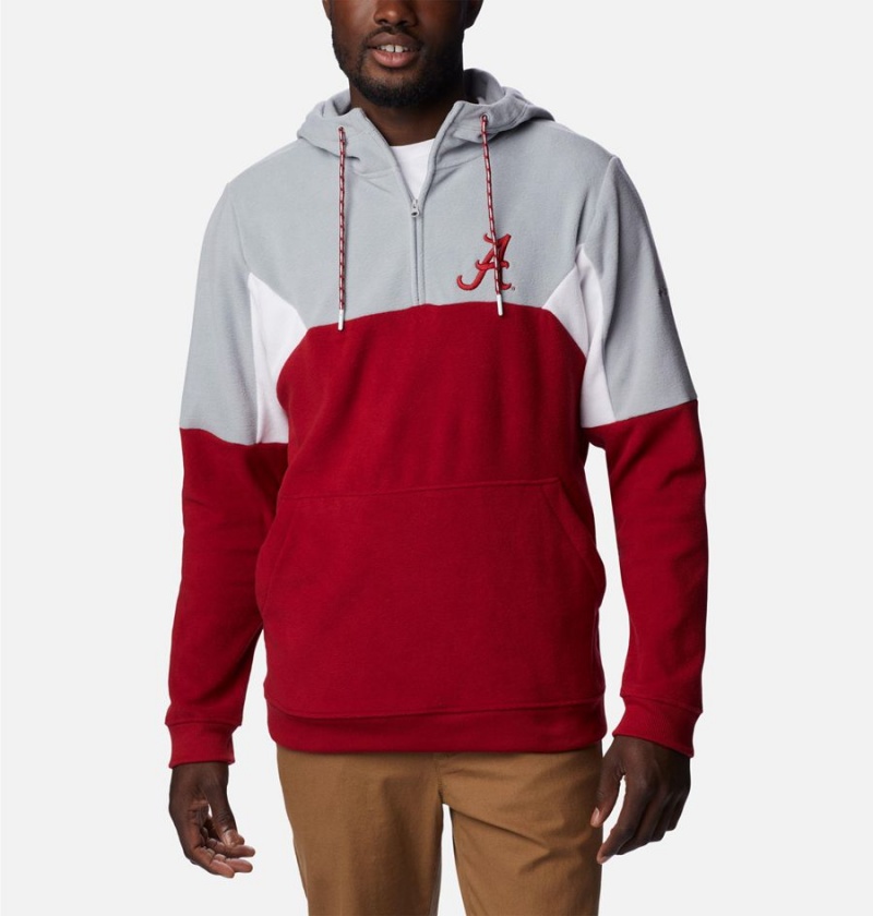 Red Columbia Collegiate Lodge Fleece - Alabama Men\'s Hoodie | 58624JVLF