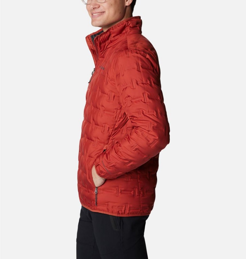 Red Columbia Delta Ridge Insulated Men's Puffer Jacket | 02178MAEB