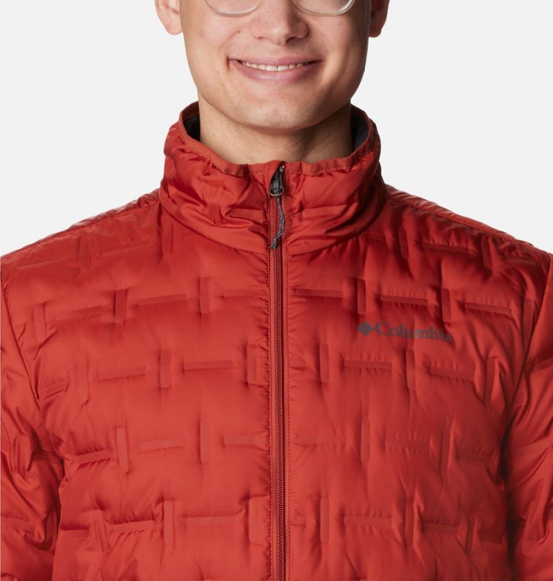 Red Columbia Delta Ridge Insulated Men's Puffer Jacket | 02178MAEB