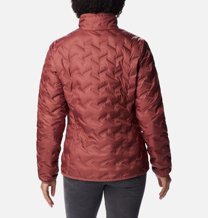 Red Columbia Delta Ridge Women's Puffer Jacket | 01753YKDU