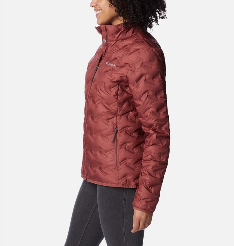 Red Columbia Delta Ridge Women's Puffer Jacket | 01753YKDU