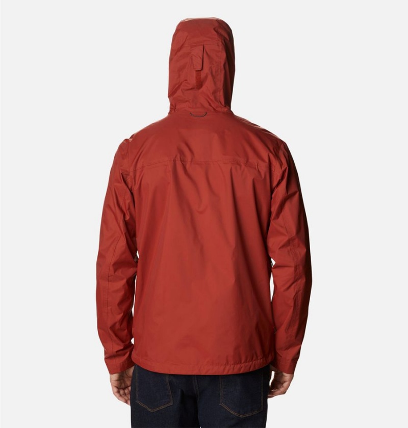 Red Columbia EvaPOURation Men's Rain Jacket | 50672EVMW