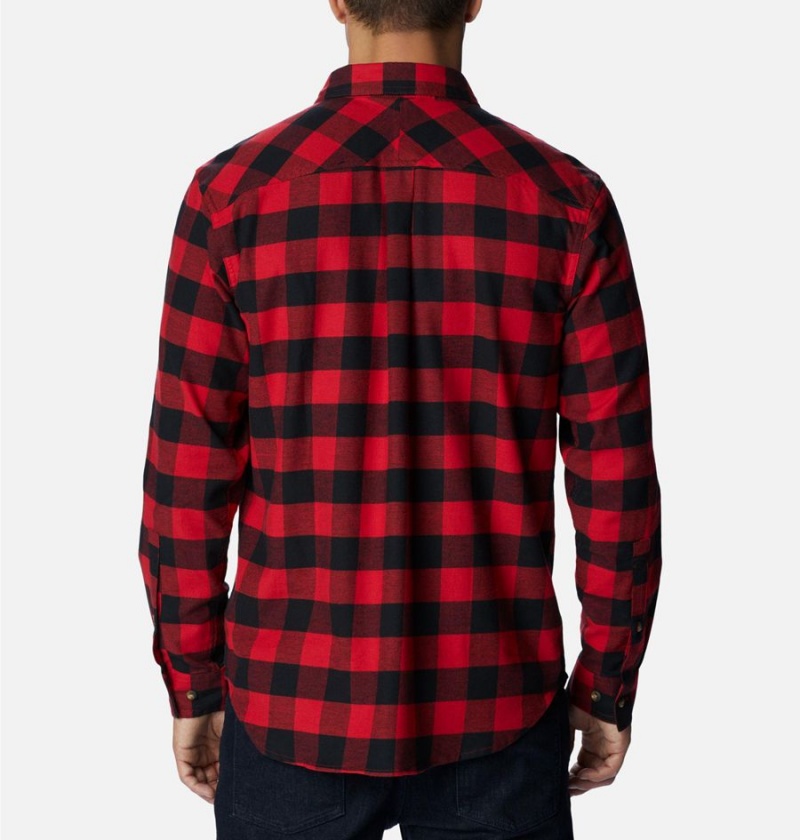 Red Columbia Flare Gun Stretch Flannel Men's Shirt | 95431OAYW