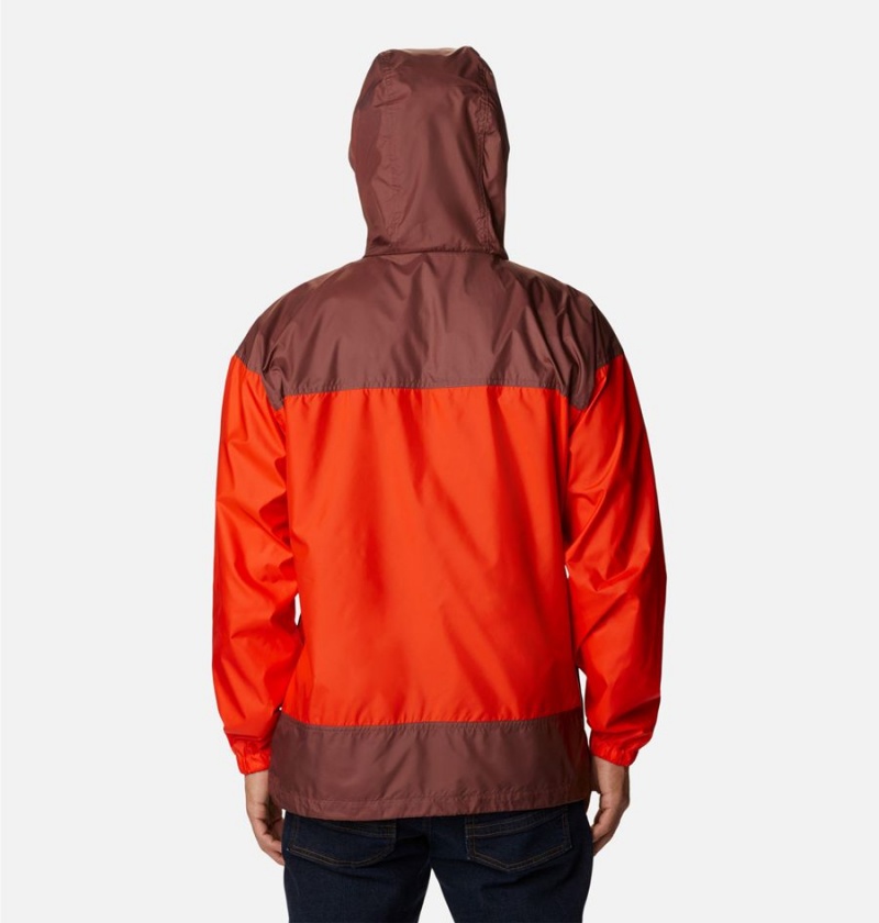 Red Columbia Flash Challenger Jacket Men's Windbreaker | 39674RKTL