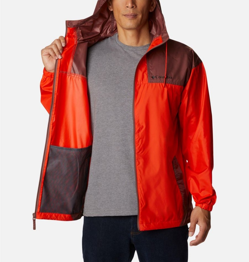 Red Columbia Flash Challenger Jacket Men's Windbreaker | 39674RKTL