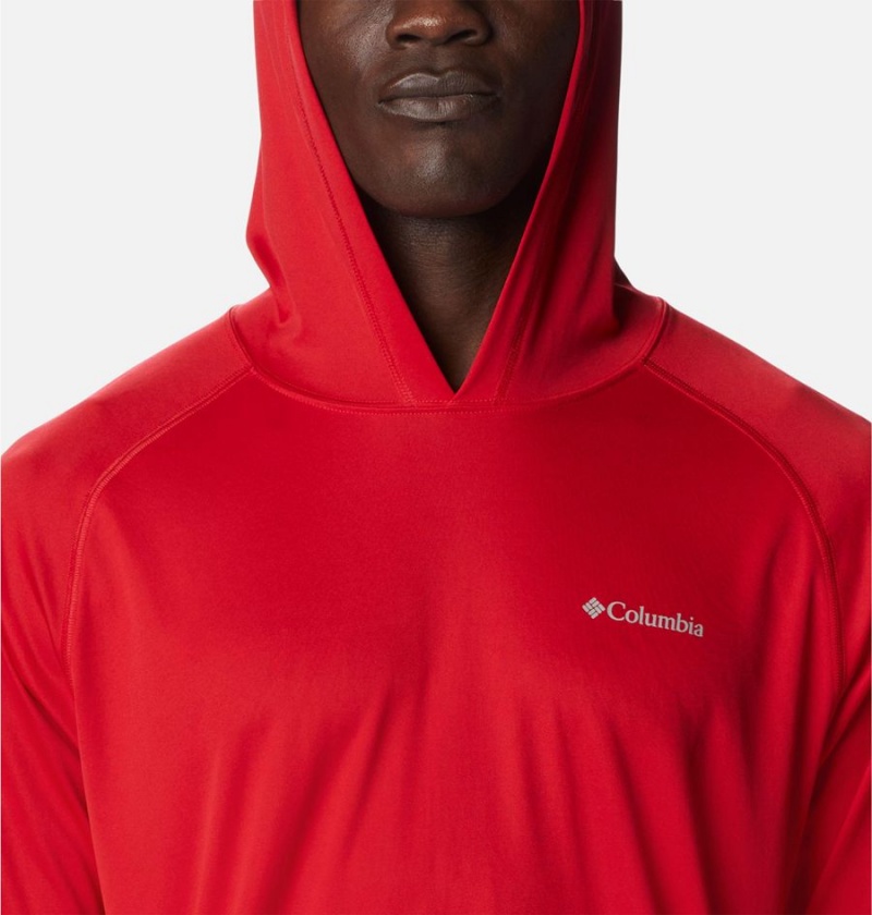 Red Columbia Fork Stream Men's Hoodie | 91835DBRM