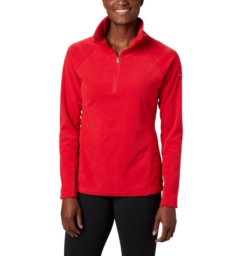 Red Columbia Glacial IV Half Zip Fleece Women\'s Pullover | 74016MPOW