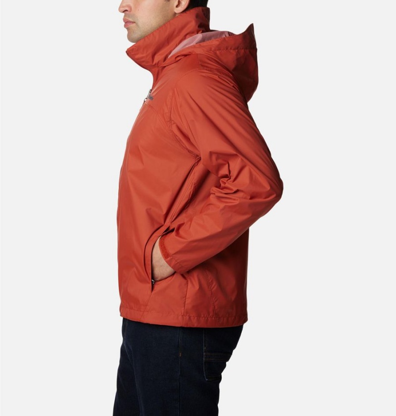 Red Columbia Glennaker Lake Men's Rain Jacket | 48126UCXV