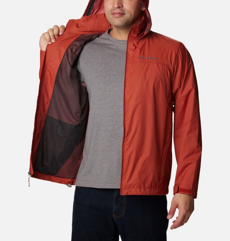 Red Columbia Glennaker Lake Men's Rain Jacket | 48126UCXV