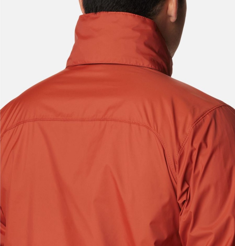 Red Columbia Glennaker Lake Men's Rain Jacket | 48126UCXV