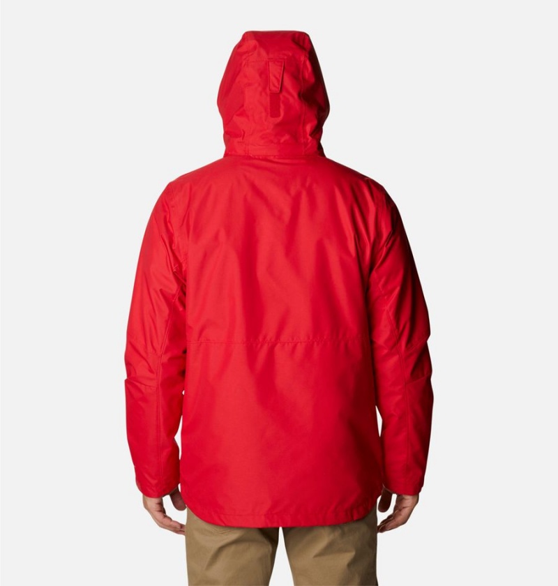 Red Columbia Gulfport Interchange Men's 3 In 1 Jackets | 45809HIOY