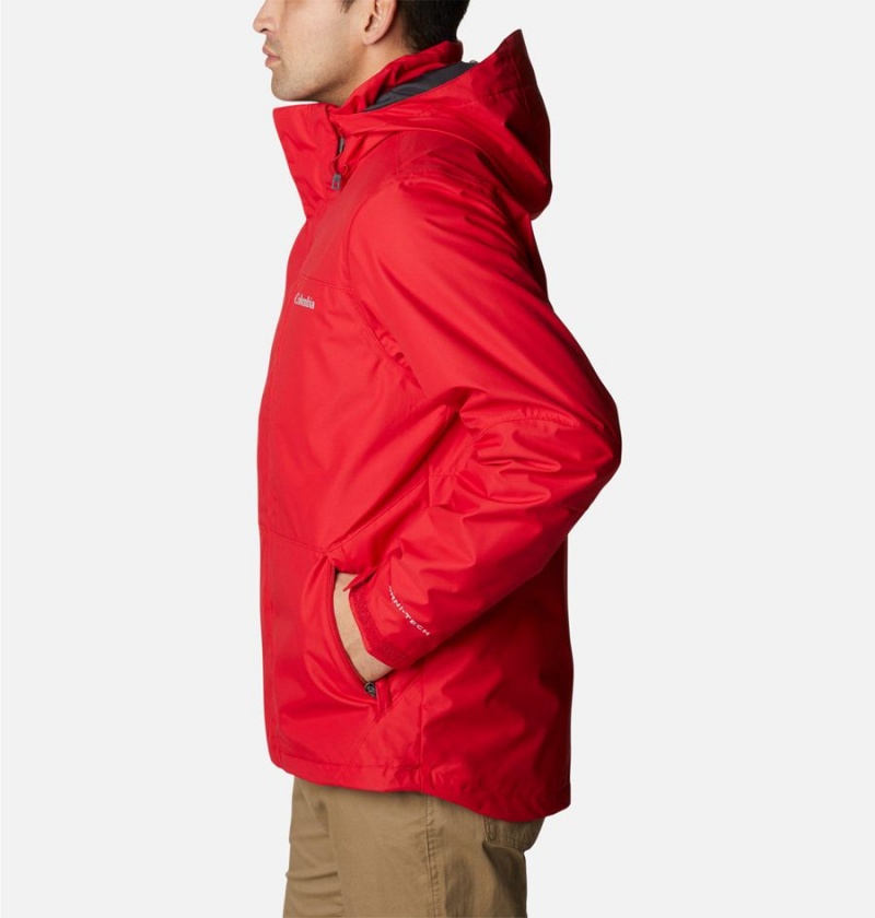 Red Columbia Gulfport Interchange Men's 3 In 1 Jackets | 45809HIOY