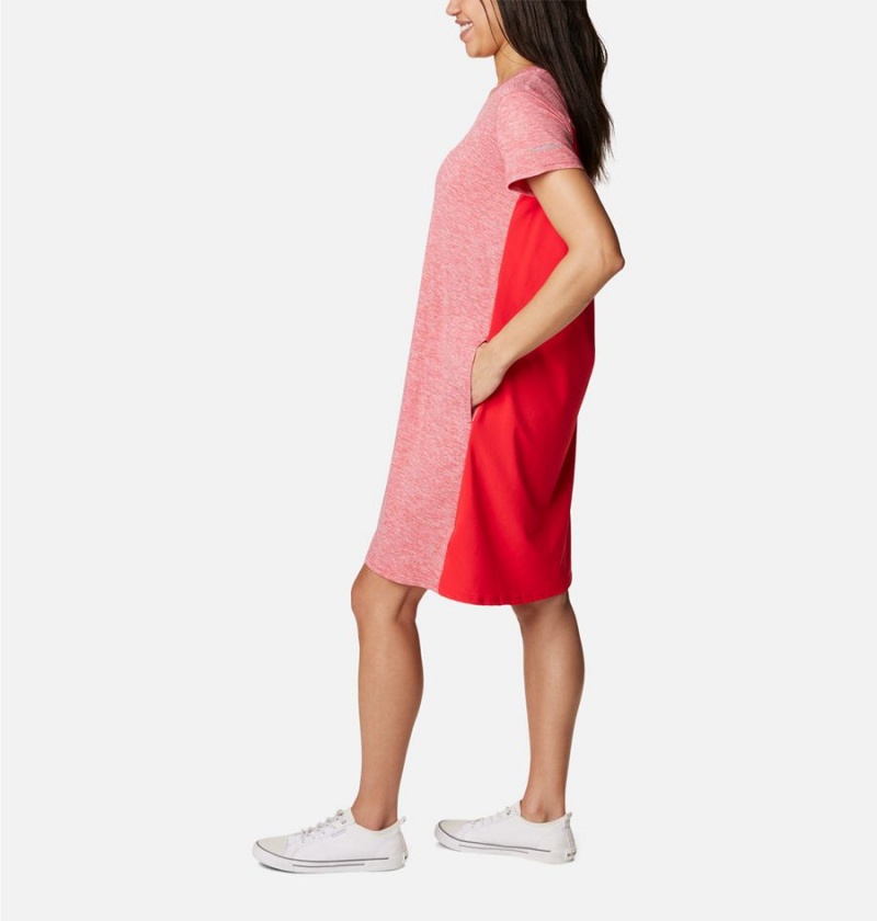 Red Columbia Hazel Springs Women's Dress | 23970KBEV