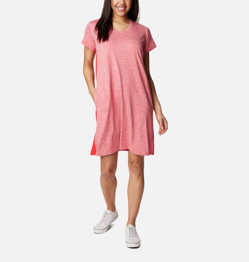 Red Columbia Hazel Springs Women\'s Dress | 23970KBEV