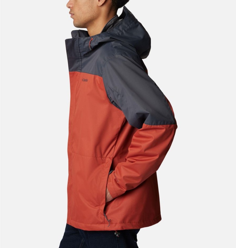 Red Columbia Hikebound Interchange Men's 3 In 1 Jackets | 95406ZOSR