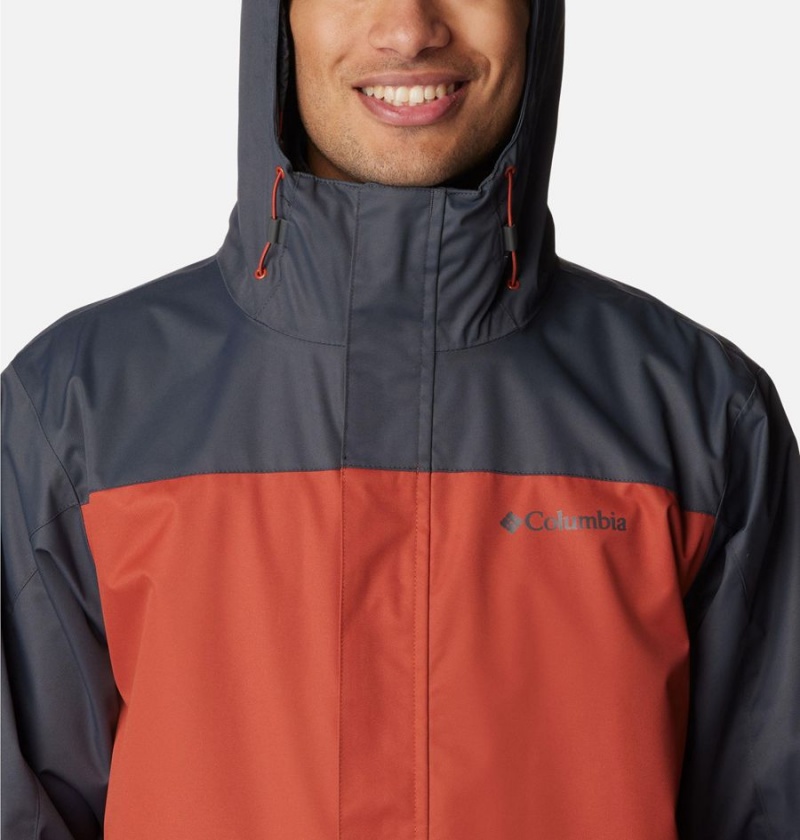 Red Columbia Hikebound Interchange Men's 3 In 1 Jackets | 95406ZOSR