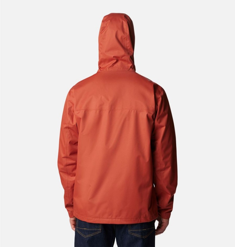 Red Columbia Hikebound Men's Rain Jacket | 29438HTYV