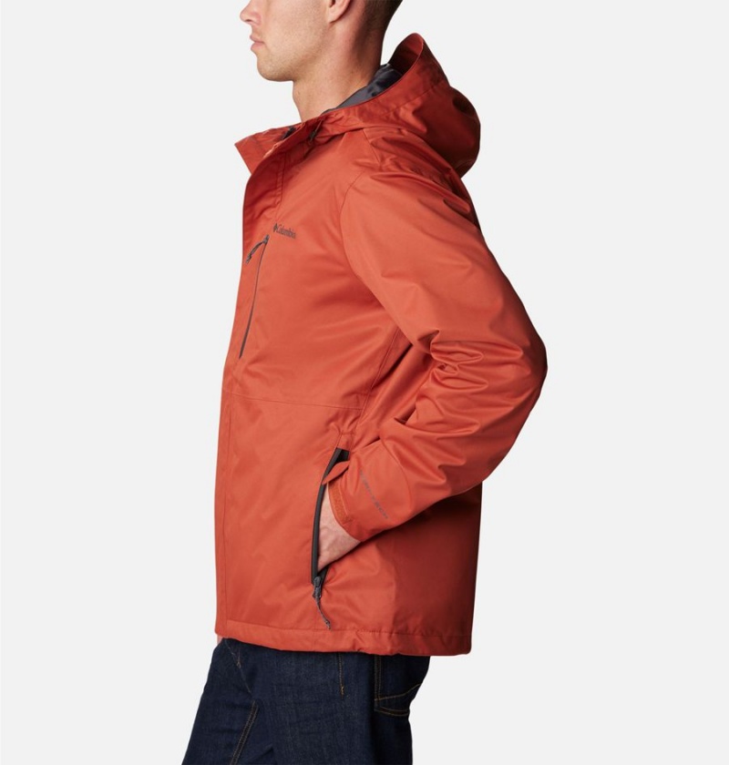 Red Columbia Hikebound Men's Rain Jacket | 29438HTYV