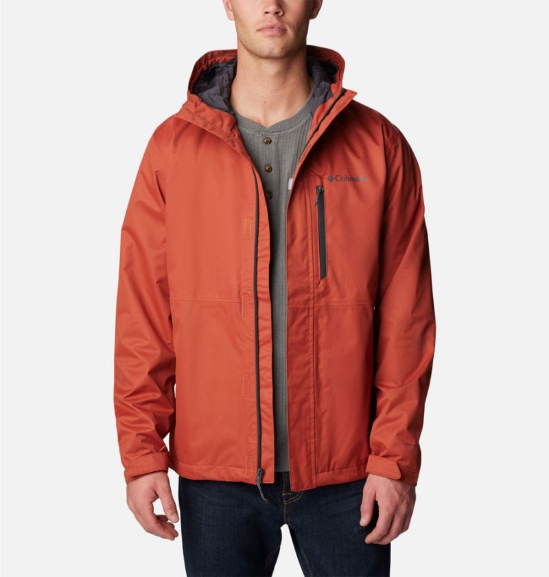 Red Columbia Hikebound Men's Rain Jacket | 29438HTYV