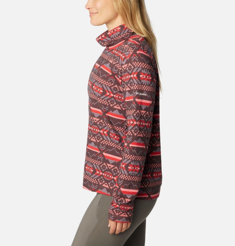 Red Columbia Holly Hideaway Funnel Neck Long Sleeve Women's Pullover | 89463SAZR