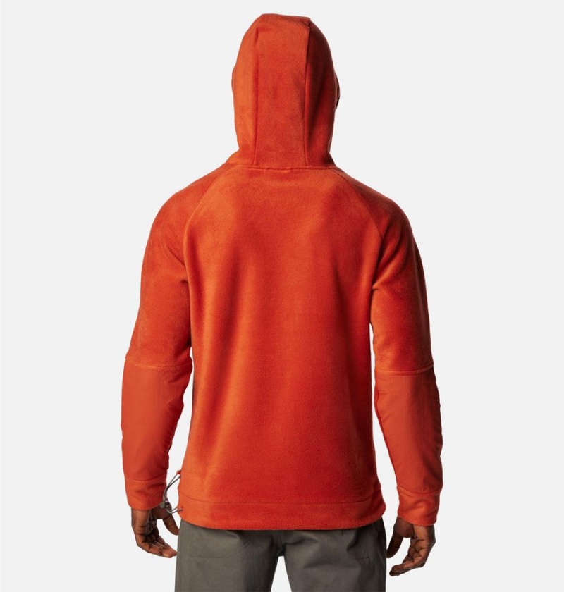 Red Columbia Hunterdon Fleece Men's Hoodie | 05497ELZQ