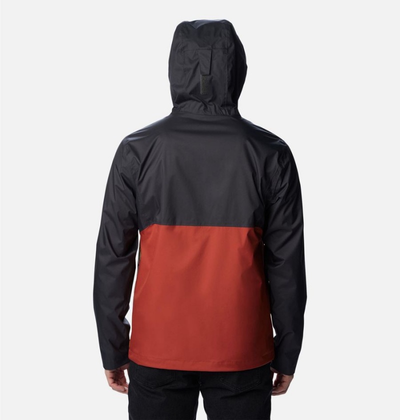 Red Columbia Inner Limits II Men's Rain Jacket | 40896NXQA