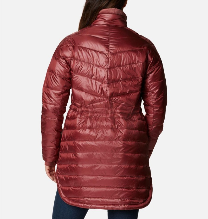 Red Columbia Joy Peak Mid Women's Puffer Jacket | 68271GRKE