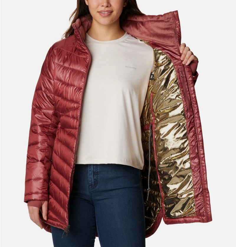 Red Columbia Joy Peak Mid Women's Puffer Jacket | 68271GRKE