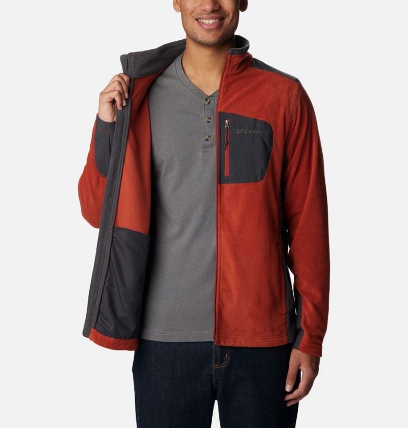 Red Columbia Klamath Range Full Zip Men's Fleece Jacket | 31259GHDV