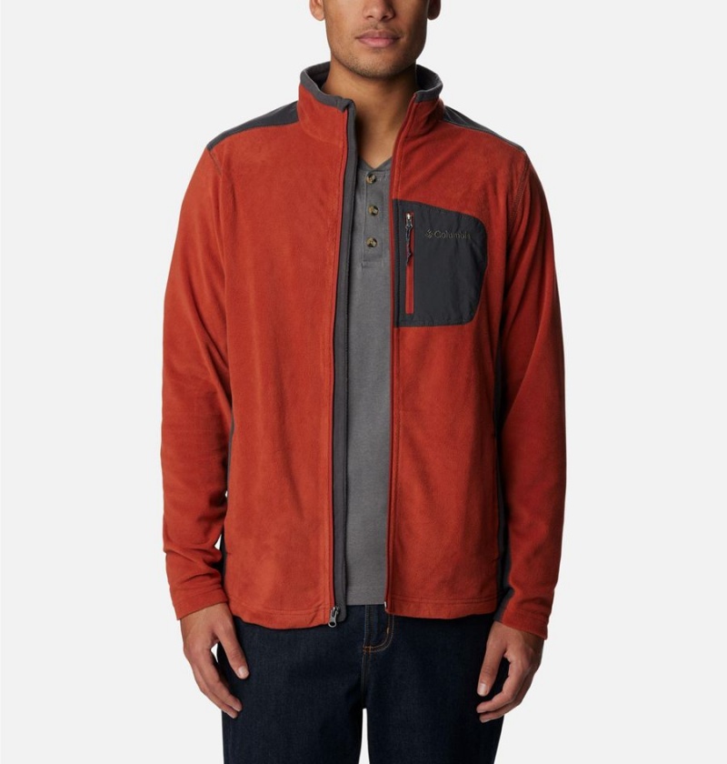 Red Columbia Klamath Range Full Zip Men's Fleece Jacket | 31259GHDV