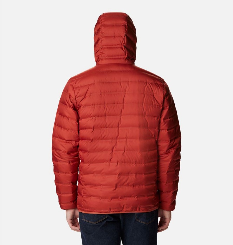 Red Columbia Lake 22 Hooded Insulated Men's Puffer Jacket | 47016IBFU