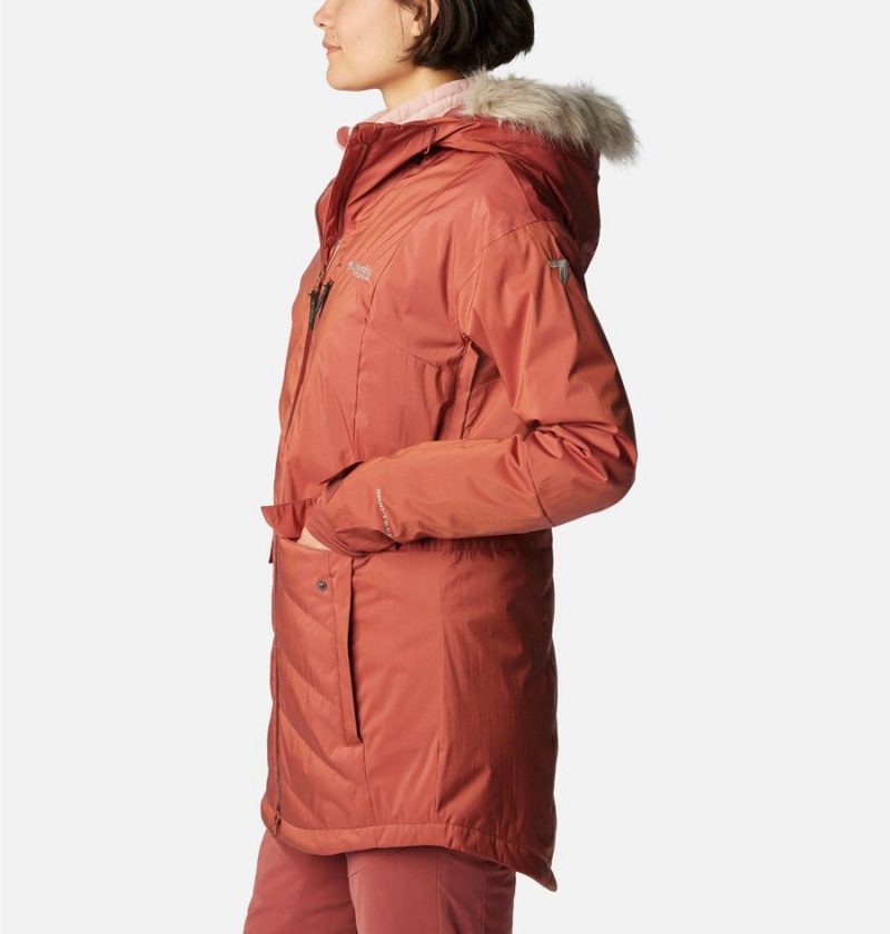 Red Columbia Mount Bindo III Insulated Women's Puffer Jacket | 15849AHSN