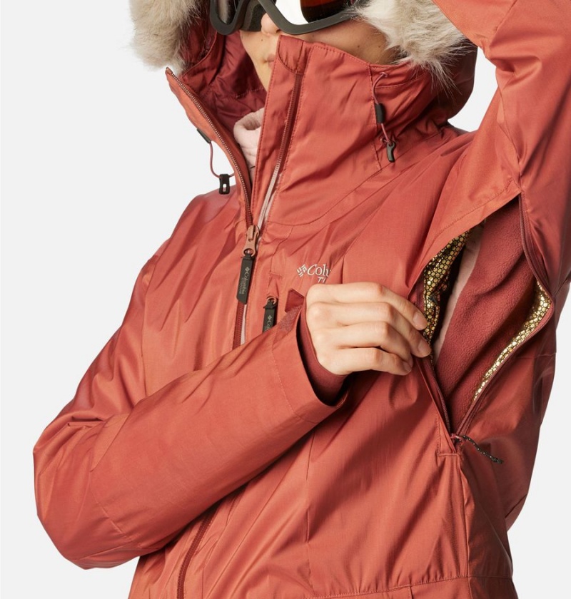 Red Columbia Mount Bindo III Insulated Women's Puffer Jacket | 15849AHSN